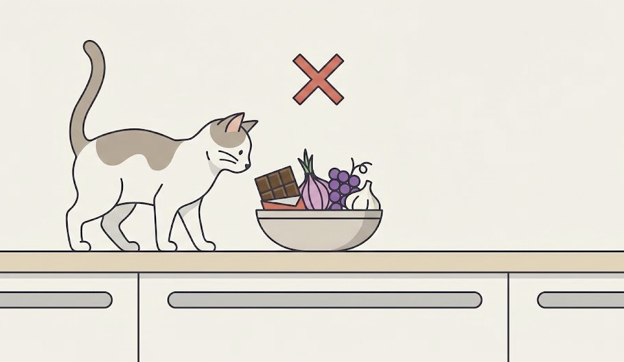 Aliments toxiques pour les chats